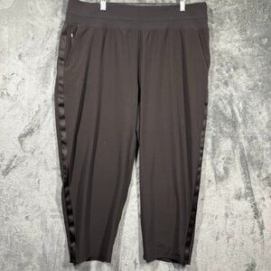 Athleta Pants Womens 18 Performance Nolita Slim Tapered Crop Pants Brown Jogger